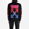 Off-White T-shirt homme à flèche dans le dos, coupe ample, noir