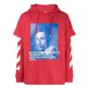 Off-White T-shirt homme à imprimé portrait rouge
