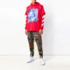 Off-White T-shirt homme à imprimé portrait rouge