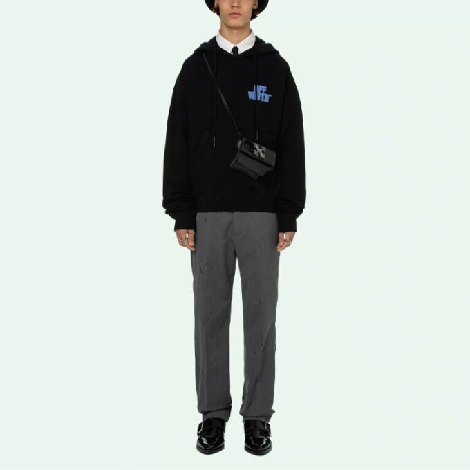 Off-White T-shirt homme SS21 imprimé alphabet noir