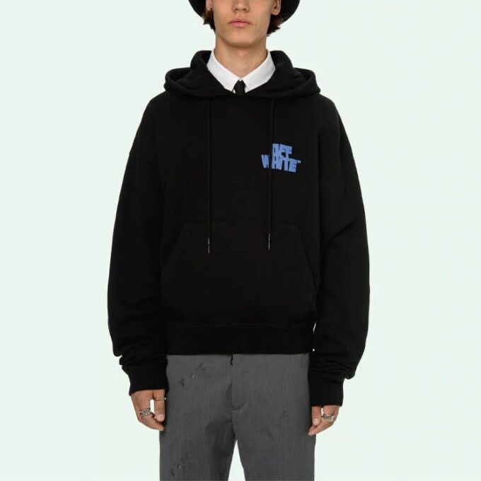 Off-White T-shirt homme SS21 imprimé alphabet noir