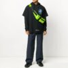 Off-White T-shirt imprimé en coton noir pour homme