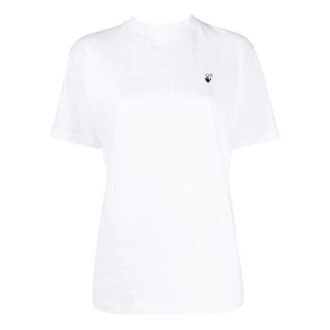 Off-White T-shirt à manches courtes avec imprimé fleurs et flèche, blanc Off-White T-shirt à manches courtes avec imprimé fleurs et flèche, blanc