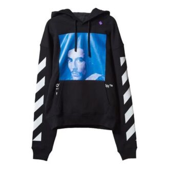 Off-White T-shirt à manches longues imprimé pour homme, noir Off-White T-shirt à manches longues imprimé pour homme, noir