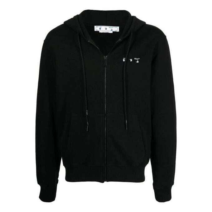 Off-White T-shirt noir à fermeture éclair Caravaggio pour homme SS22
