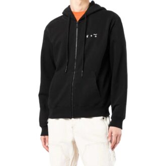 Off-White T-shirt noir à fermeture éclair Caravaggio pour homme SS22