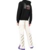 Off-White T-shirt noir à fermeture éclair Caravaggio pour homme SS22