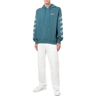 Off-White Veste pour homme SS22 à imprimé alphabétique, bleue