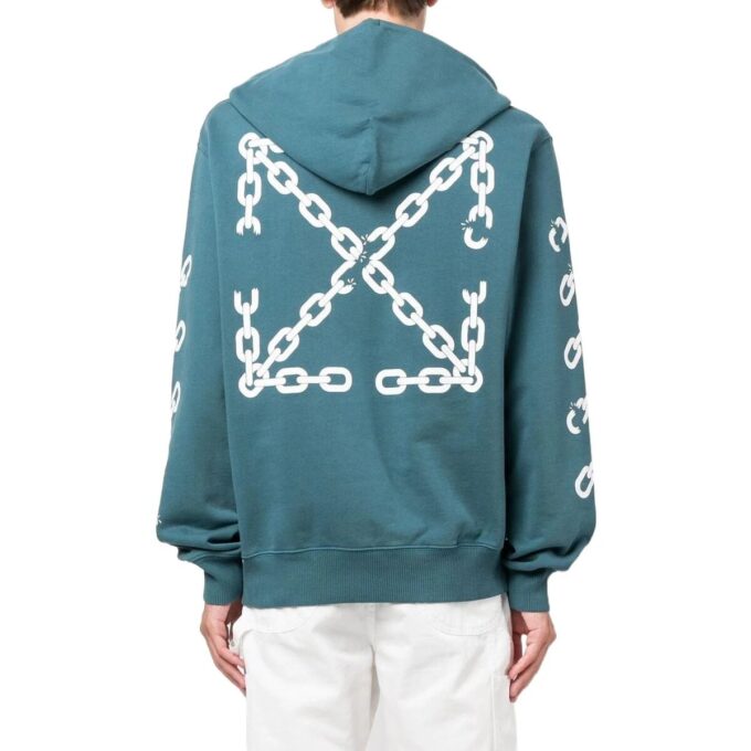 Off-White Veste pour homme SS22 à imprimé alphabétique, bleue