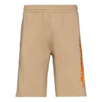 Off-White x Browns 50 Crossover Shorts de sport ample avec logo brodé, version standard, kaki Off-White x Browns 50 Crossover Shorts de sport ample avec logo brodé, version standard, kaki