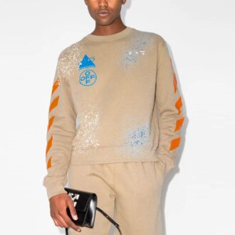 Off-White x Browns 50 Crossover SS21 Micro Mark col rond version standard kaki Off-White x Browns 50 Crossover SS21 Micro Mark col rond version standard kaki