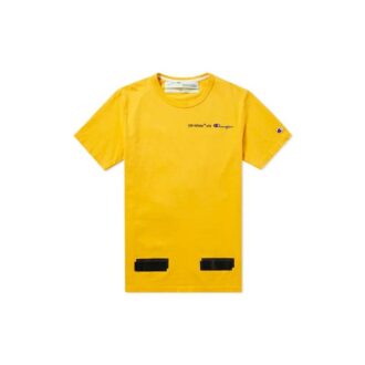 Off-White x Champion T-shirt Champion pour homme Virgil Abloh Jaune Off-White x Champion T-shirt Champion pour homme Virgil Abloh Jaune
