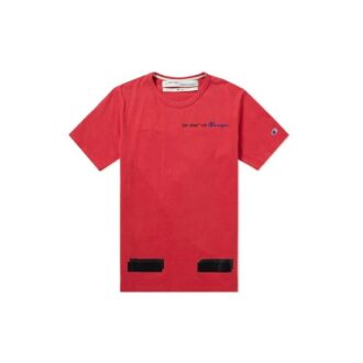 Off-White x Champion T-shirt Champion pour homme Virgil Abloh Rouge Off-White x Champion T-shirt Champion pour homme Virgil Abloh Rouge