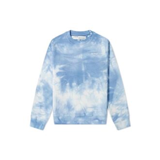 Off-White x END.CHEMICAL WASH Slim Back Arrow Tie Dye col rond bleu Off-White x END.CHEMICAL WASH Slim Back Arrow Tie Dye col rond bleu