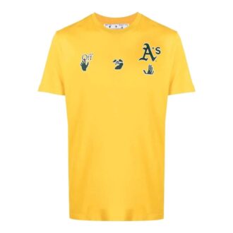 Off-White x MBL T-shirt avec logo Oakland Athletics