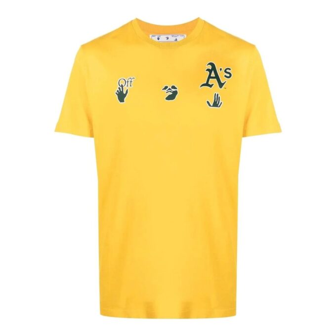 Off-White x MBL T-shirt avec logo Oakland Athletics