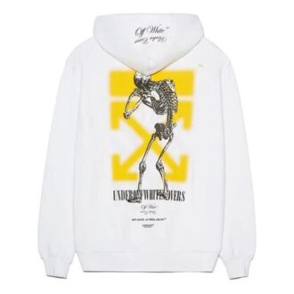 Off-White x UNDERCOVER Crossover Imprimé logo double face Blanc