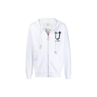 Off-White x UNDERCOVER Crossover Imprimé logo double face Blanc