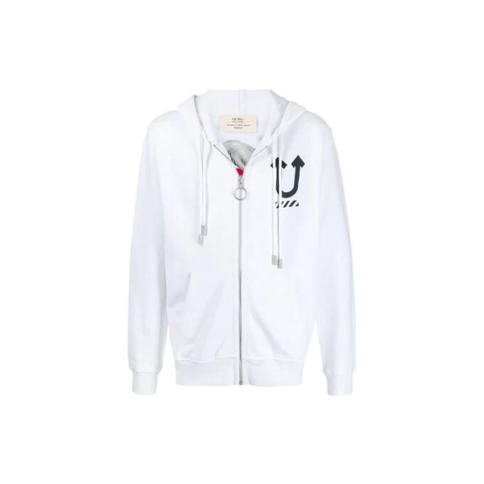 Off-White x UNDERCOVER Crossover Imprimé logo double face Blanc
