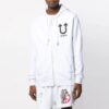Off-White x UNDERCOVER Crossover Imprimé logo double face Blanc