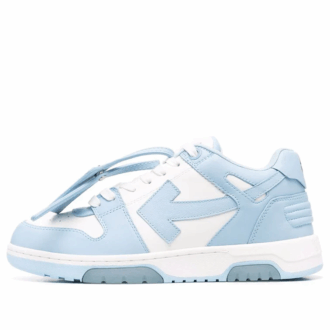 Out Of Office en cuir de mollet « White Blue »
