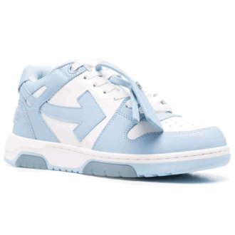 Out Of Office en cuir de mollet « White Blue »