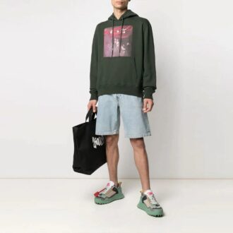Oversize sweat-shirt for men SS21 green