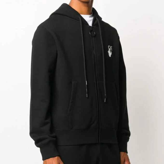 Painting Arrow Zipper Long Classic Noir