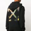 Painting Arrow Zipper Long Classic Noir