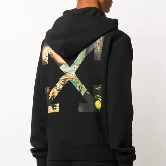 Painting Arrow Zipper Long Classic Noir