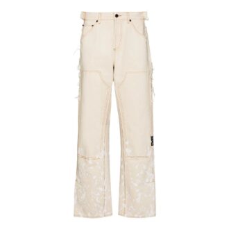 Pantalon blanc ample rétro décontracté pour homme Off-White x Browns 50 Carpenter