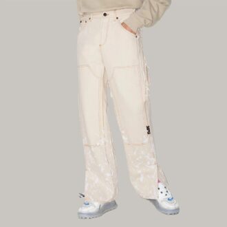 Pantalon blanc ample rétro décontracté pour homme Off-White x Browns 50 Carpenter