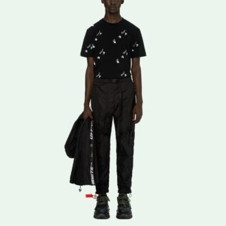 Pantalon cargo Arrow imprimé SS21 Noir