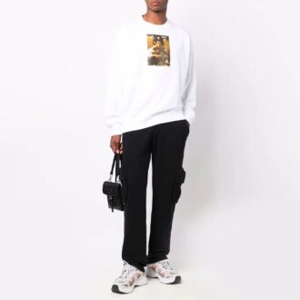 Pantalon cargo décontracté Off-White pour homme FW21 Arrow, coupe ample, noir