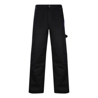 Pantalon cargo droit casual unie Off-White pour homme, collection printemps-été 2022, noir