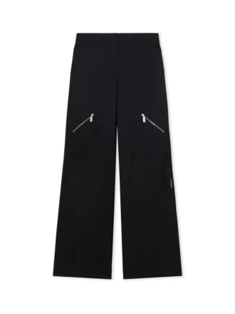 Pantalon cargo en gabardine pour femme