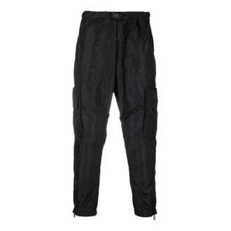 Pantalon cargo fonctionnel et décontracté unie Off-White pour homme FW21, noir