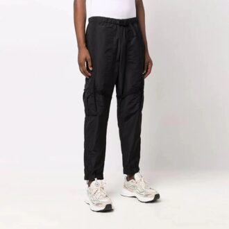 Pantalon cargo fonctionnel et décontracté unie Off-White pour homme FW21, noir