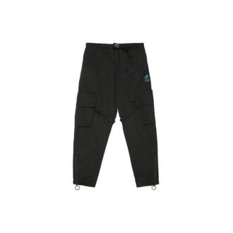 Pantalon cargo imprimé logo Pantalon casual fonctionnel Noir