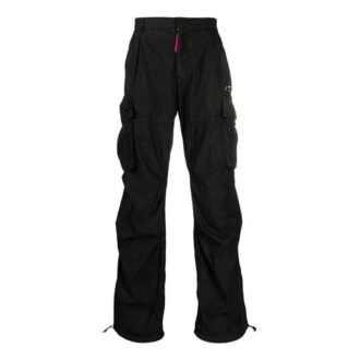 Pantalon cargo noir Off-White pour homme SS21 avec logo