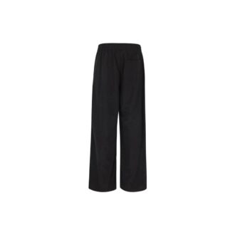 Pantalon casual pour homme Off-White FW22, couleur unie, taille élastique, coupe droite, coupe ample, noir Pantalon casual pour homme Off-White FW22, couleur unie, taille élastique, coupe droite, coupe ample, noir