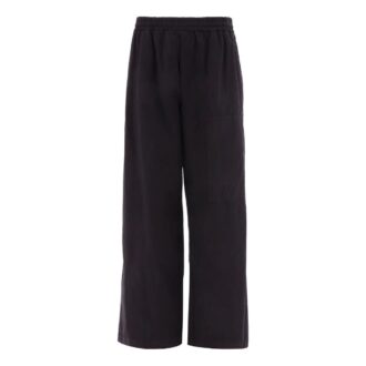 Pantalon décontracté Off-White pour homme FW22, couleur unie, logo brodé, coupe ample, noir