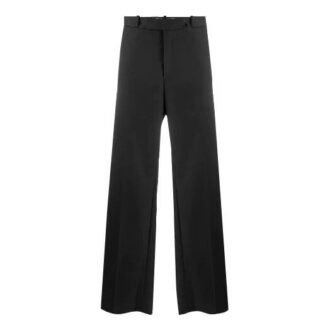 Pantalon de costume casual unie pour homme Off-White, coupe ample, noir