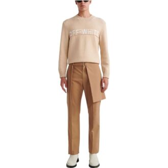 Pantalon de costume décontracté Off-White pour homme FW22, marron