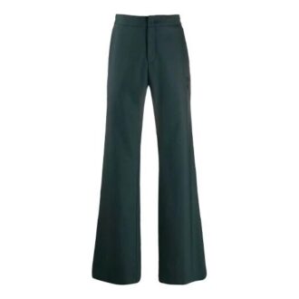 Pantalon de costume pour homme Off-White, coupe ample, vert foncé