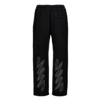 Pantalon de jogging à cordon Scribble Diags « Noir »