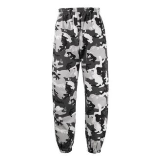 Pantalon de jogging décontracté imprimé de motifs logo SS21, version standard, camouflage blanc