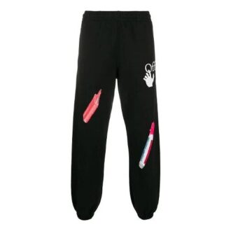 Pantalon de sport à appliqués Pascal Pill pour homme, noir