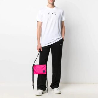 Pantalon de sport décontracté brodé du logo SS21, version noire Pantalon de sport décontracté brodé du logo SS21, version noire