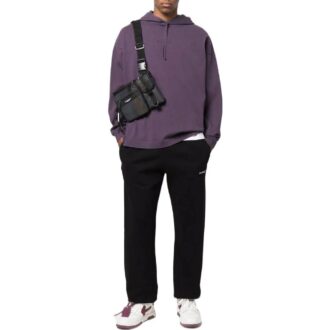 Pantalon de sport décontracté Off-White pour homme, collection printemps-été 2022, couleur unie avec logo imprimé, version jogging, noir Pantalon de sport décontracté Off-White pour homme, collection printemps-été 2022, couleur unie avec logo imprimé, version jogging, noir